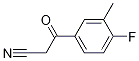 3-(4-fluoro-3-Methylphenyl)-3-oxopropanenitrile Structure