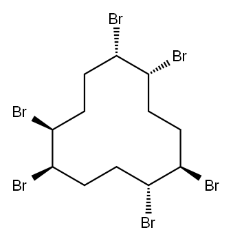 γ-HexabroMocyclododecane Structure