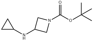 tert-부틸3-(시클로프로필아미노)아제티딘-1-카르복실레이트 구조식 이미지