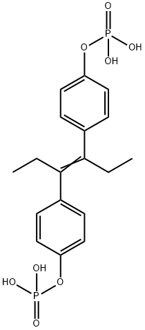 4,4'-(1,2-diethylethylene)diphenyl bis(dihydrogen phosphate)  Structure