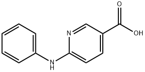 6-페닐아미노-니코틴산 구조식 이미지
