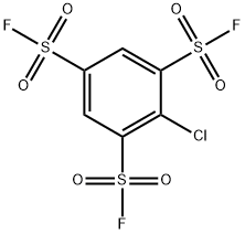 2-Chlorobenzene-1,3,5-trisulfonyl trifluoride 구조식 이미지