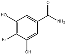 4-BROMO-3,5-DIHYDROXYBENZAMIDE Structure