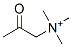 acetonyltrimethylammonium Structure