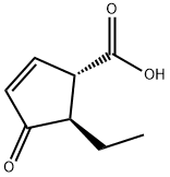 2-Cyclopentene-1-carboxylicacid,5-ethyl-4-oxo-,trans-(9CI) 구조식 이미지