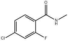 4-Chloro-2-fluoro-N-methylbenzamide 구조식 이미지