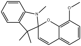 1,3,3-TRIMETHYLINDOLINO-8'-METHOXYBENZOPYRYLOSPIRAN 구조식 이미지