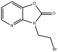 3-(2-Bromoethyl)oxazolo[4,5-b]pyridin-2(3H)-one 구조식 이미지