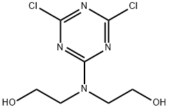 2,2'-[(4,6-dichloro-1,3,5-triazin-2-yl)imino]bisethanol  Structure