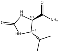 4-Imidazolidinecarboxamide,5-(1-methylethyl)-2-oxo-,trans-(9CI) 구조식 이미지