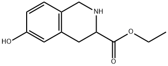 에틸6-히드록시-1,2,3,4-테트라히드로이소퀴놀린-3-카르복실레이트 구조식 이미지