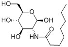 N-OCTANOYL-BETA-D-GLUCOSYLAMINE Structure