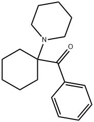 Phenyl(1-piperidinocyclohexyl)methanone Structure