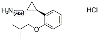 사이클로프로판메타나민,2-[2-(2-메틸프로폭시)페닐]-,염산염(1:1),(1R,2R)-rel- 구조식 이미지