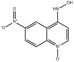 4-(Hydroxyamino)-6-nitroquinoline 1-oxide Structure
