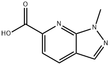 1H-Pyrazolo[3,4-b]pyridine-6-carboxylic acid, 1-methyl- Structure