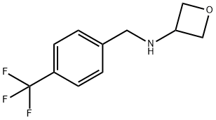 N-[4-(트리플루오로메틸)벤질]옥세탄-3-아민 구조식 이미지