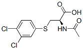 Alanine, N-acetyl-3-((3,4-dichlorophenyl)thio)- Structure