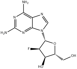 2-Amino-2'-deoxy-2'-fluoro-D-adenosine Structure