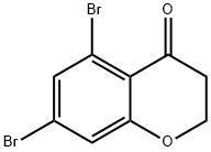 5,7-dibromochroman-4-one 구조식 이미지