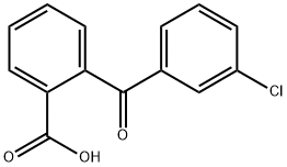 2-(3-chlorobenzoyl)benzoic acid  구조식 이미지