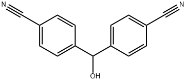 비스(4-시아노페닐)메탄올 구조식 이미지