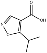 5-ISOPROPYLISOXAZOLE-4-CARBOXYLIC ACID Structure