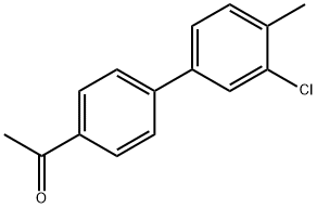 1-[4-(3-chloro-4-methylphenyl)phenyl]ethanone Structure