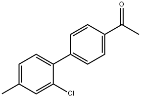 1-[4-(2-Chloro-4-methylphenyl)phenyl]ethanone Structure