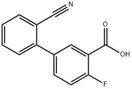 5-(2-Cyanophenyl)-2-fluorobenzoic acid Structure