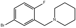 1-[(5-Bromo-2-fluorophenyl)methyl]piperidine Structure