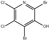 2,4-Dibromo-3-hydroxy-5,6-dichloropyridine Structure