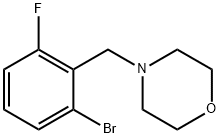 4-[(2-Bromo-6-fluorophenyl)methyl]morpholine Structure