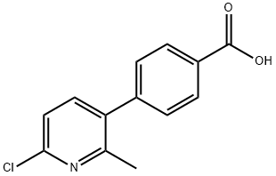 6-Chloro-3-(4-carboxyphenyl)picoline Structure