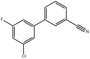 3-(3-Chloro-5-fluorophenyl)benzonitrile Structure