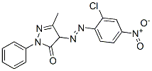 4-[(2-chloro-4-nitrophenyl)azo]-3-methyl-1-phenyl-2-pyrazolin-5-one  Structure