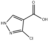 3-Chloro-1H-pyrazole-4-carboxylic acid Structure