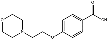 4-(2-MORPHOLIN-4-YL-ETHOXY)-BENZOIC ACID 구조식 이미지