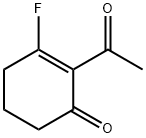 2-Cyclohexen-1-one, 2-acetyl-3-fluoro- (9CI) 구조식 이미지