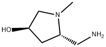 3-Pyrrolidinol,5-(aminomethyl)-1-methyl-,(3R-trans)-(9CI) Structure