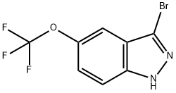 3-Bromo-1H-indazol-5-yl trifluoromethyl ether Structure