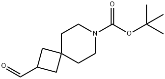 7-Azaspiro[3.5]nonane-7-carboxylic acid, 2-formyl-, 1,1-dimethylethyl ester 구조식 이미지