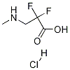 2,2-Difluoro-3-(MethylaMino)propanoic Acid Hydrochloride Structure