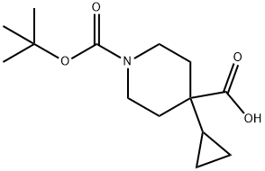 N-Boc-4-cyclopropylpiperidine-4-carboxylic Acid Structure