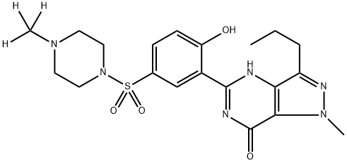 Desethyl Sildenafil-d3 Structure