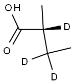 (R)-2-메틸부티르산-d3 구조식 이미지