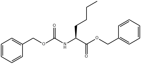 L-Norleucine, N-[(phenylmethoxy)carbonyl]-, phenylmethyl ester Structure