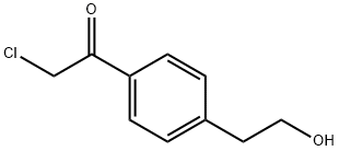Ethanone, 2-chloro-1-[4-(2-hydroxyethyl)phenyl]- (9CI) Structure