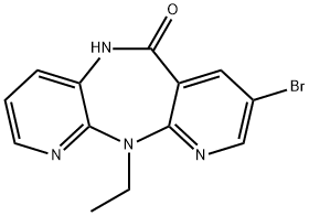 8-BROMO-11-ETHYL-5,11-DIHYDRO-6H-DIPYRIDO[3,2-B:2',3'-E][1,4]DIAZEPIN-6-ONE Structure