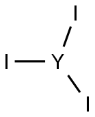 YTTRIUM IODIDE Structure